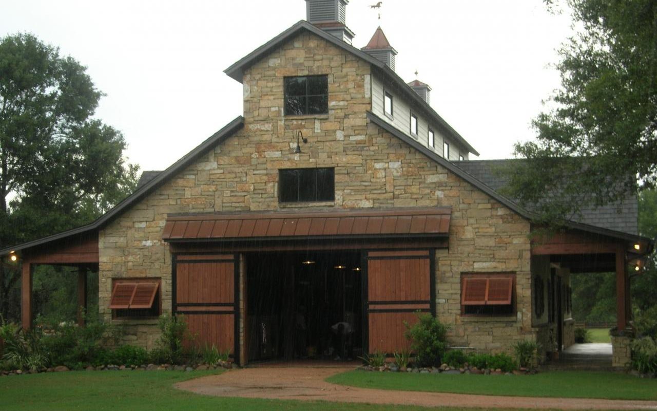 Cypress Stable, a stone horse stable with cupolas built by Cross Creek